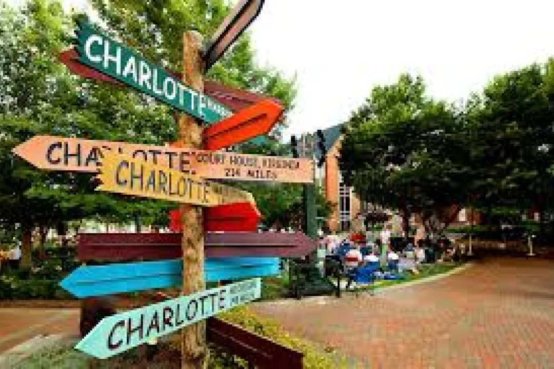 The Green Charlotte Sign